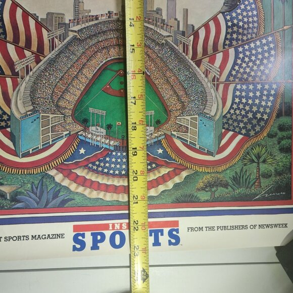 Game Poster All Star Los Angeles Dodgers Official MLB 18x24 Inside Sports 1980 - Picture 6 of 7